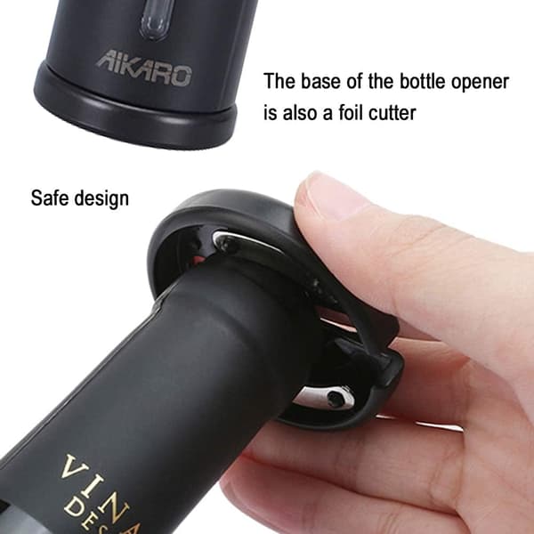 Electric Wine Opener Automatic Electronic Corkscrew, Battery Operated (Set)