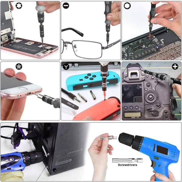 Precision Screwdriver Set, Mini Magnetic Screwdriver Set, Computer Repair Tool Kit for PC, Laptop, Game Console