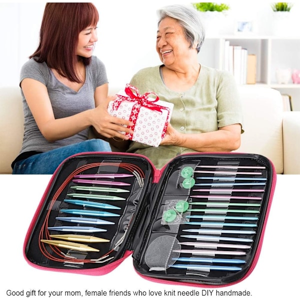 Interchangeable Circular Knitting Needles - Aluminium Interchangeable Circular Knitting Needle Set