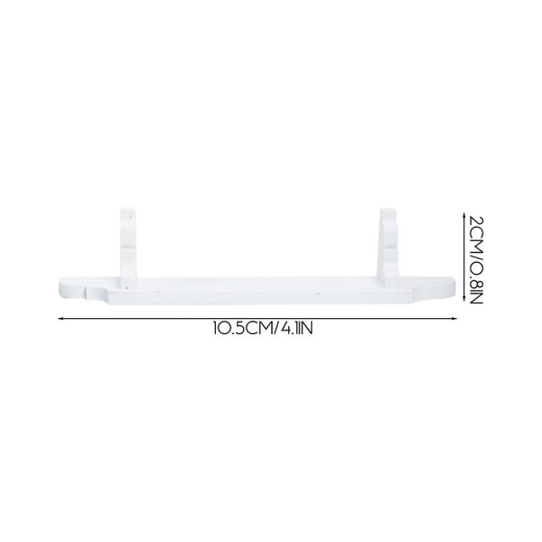 2 kpl Miniatyyrihuonekalut Mini-talon hyllymallit Pieni säilytyshylly Mini-kukkaruukun hylly Mini-talo White 10.5X2.2X2CM