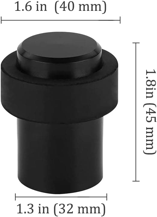 Gulvmonteret dørstopper i rustfrit stål 4,5 cm Dørstopper Dørkile (4-pak)