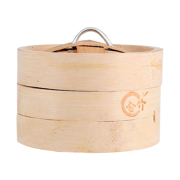 1 Setti Bambu Ruoanlaittokattila Keittiö Premium Höyrykattila Käsintehty Höyrykori Puun väri 13X13X8.5CM