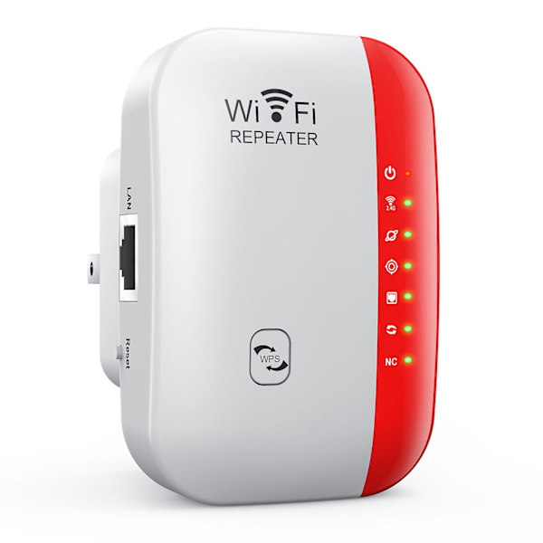 300 Mbps Mini Wifi-förstärkare Stödjer Fler Enheter Grundläggande Internetapplikationer RödEU