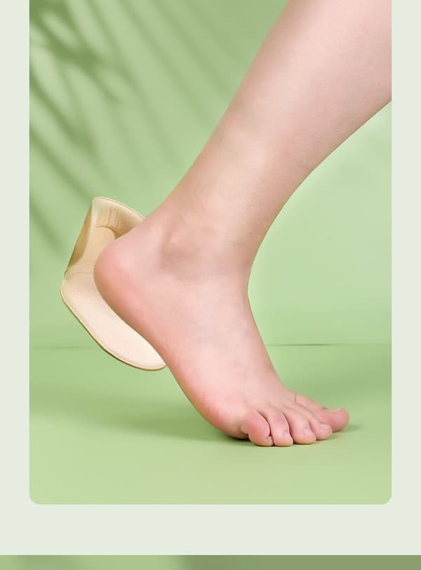 2-pak hælpuder - indlæg - bløde og effektive Beige