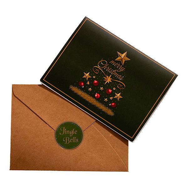6 Julekort Glædelig Jul Julekort med Konvolutter B