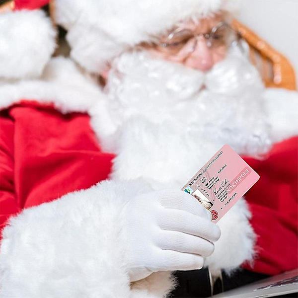 Jultomte Körkort Roliga Rekvisita Släde Körkort