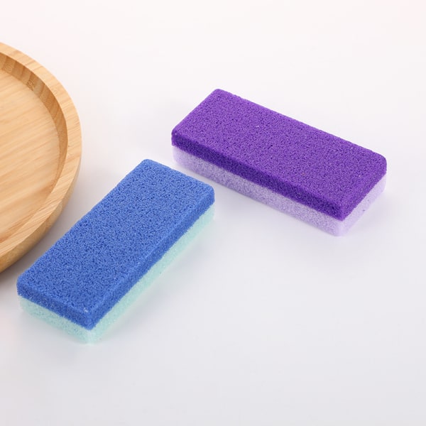 Fotpimpsten för förhårdnadsborttagare och hårdhudsskrubber (4-pack) (blå, lila)