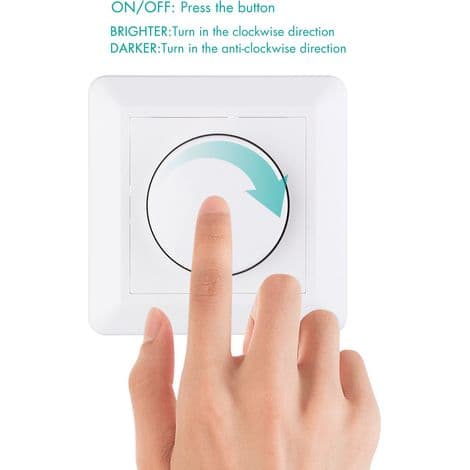 LED Dimmer Switch, 220-240V 5-200W Smart Knob Light Switch and Dimmer Switch