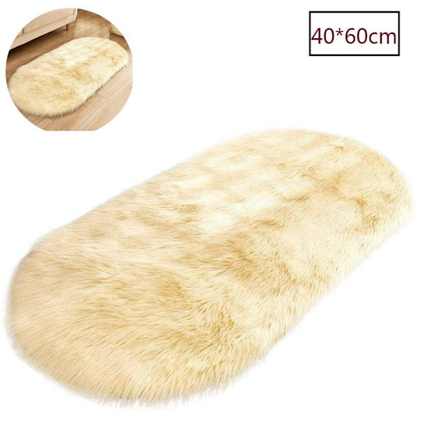 Shaggy Matta för Vardagsrum - Modern Fluffig Matta för Vardagsrum (Mörkblå Oval)