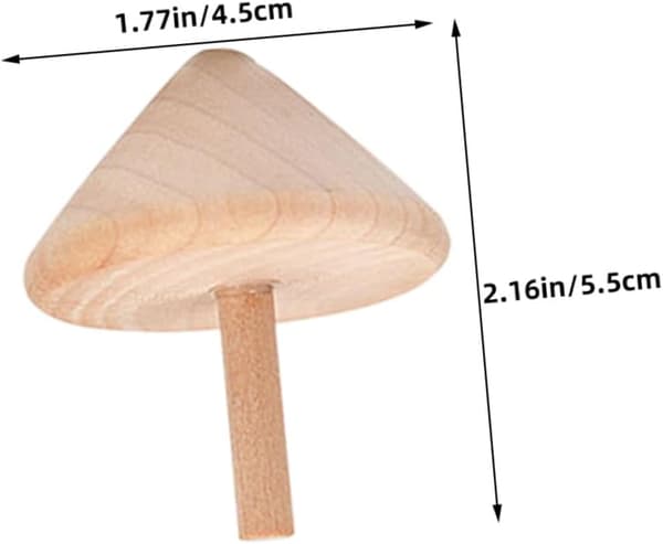 15 st trä DIY målningsbara gyroskop för robusta handgjorda snurror