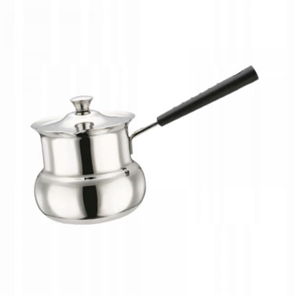 Turkish Coffee Pot for Induction Cooktops with Handle, Drum-shaped, 180ml