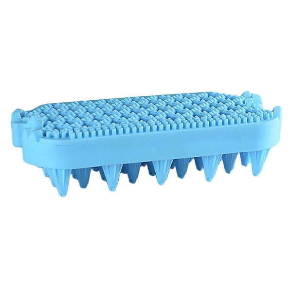 Deshedder Brush Hunde Kæledyr Besked Kam Hund Hårbørste Kæledyr Kam Hund Massage Hår Fjerningsværktøj Hund Kat Hår Fjerningsmiddel Blå 12X3.3CM Blue 12X3.3CM