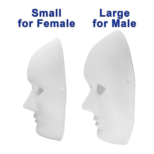 30-pack Paper Masks in 2 Sizes - Create Creative Craft Projects, from Wall Decorations to Theater