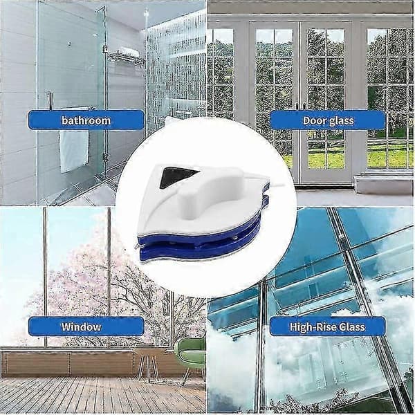 Magnetic Window Cleaner Double-Sided Window Washer Cleaner for 3-8mm Glass Thickness