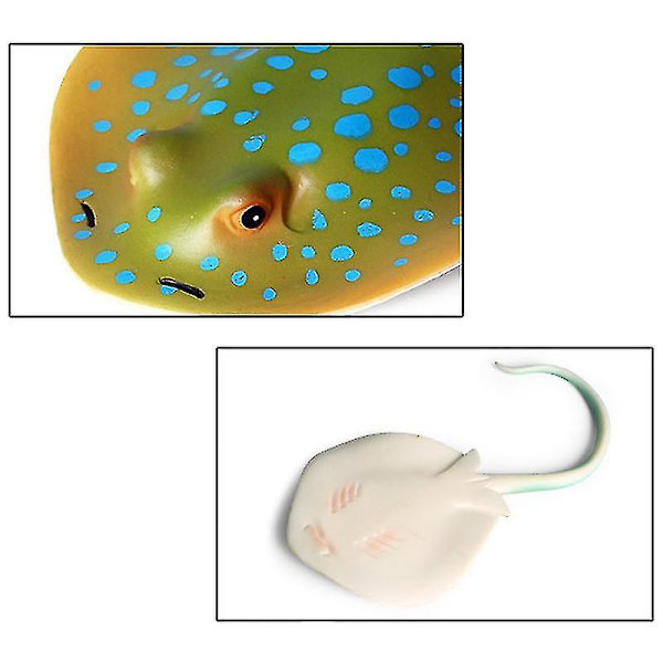 Simulert marint liv modell leketøy djevelfisk demonfisk manta ray fisk barneleketøy dekorasjon