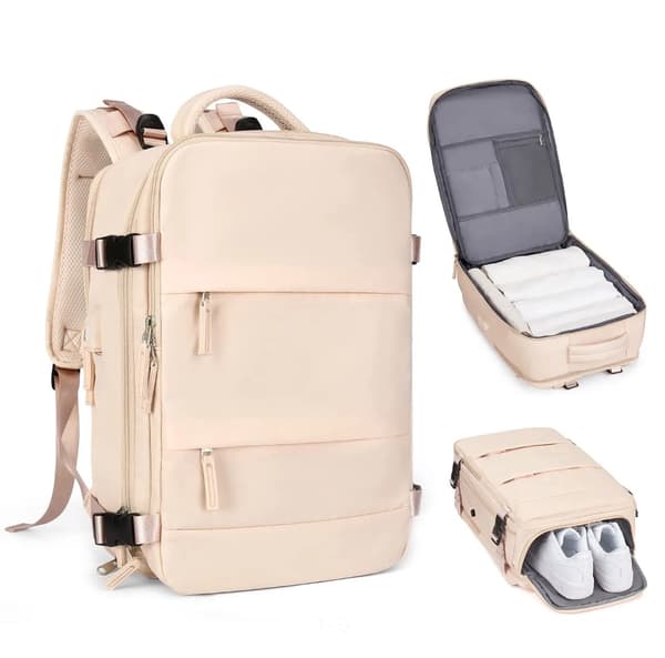 Cabin Backpack 40x20x25cm, Flight Approved Cabin Bag for Ryanair & EasyJet[JUN]