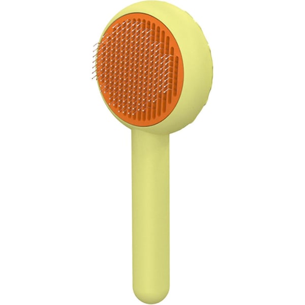 Cat Grooming Brush Pet Cat Comb Cat Massage Comb Cat Hair Remove Tool Pet Cleaning SupplyGreen19.6X8