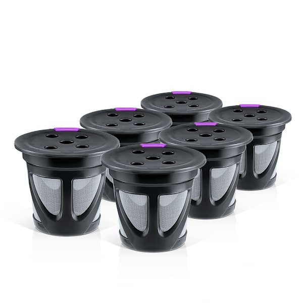 4-pack Återanvändbara K-Koppar för Multistream-Teknik, Återanvändbara Kaffepodsfilter Läckagesäkra, Rostfritt Mikro-Nät Återfyllningsbara K-Koppar för