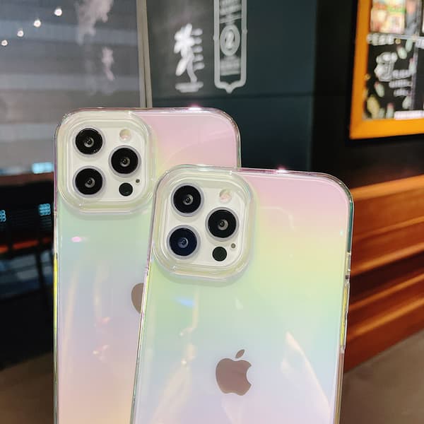 Laser Rainbow-deksel kompatibelt med iPhone 13 Pro Max 6,7 tommer