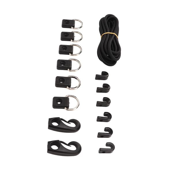 5 meter Kayak Deck Rigging Stretch Rope with Hooks for Fishing Kayak Canoe Boat