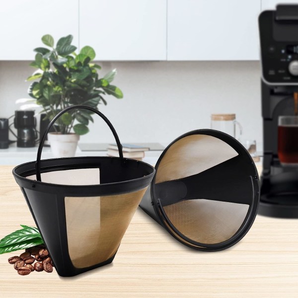 Återanvändbart kaffefilter för kaffebryggare, 4-konar kaffebryggarfilter  för Ninja Dual Brew kaffebryggare Filter Coffee Acce 526e | Fyndiq