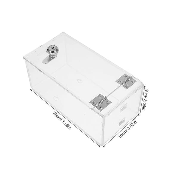 Secure Cell Phone Storage Cabinet with Lock, Transparent Organizer Unit