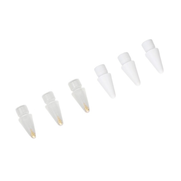 6pcs Replacement Pen Tips Fine Point Precise Control Sensitive Replacement Nibs for IOS Pencil 1st 2nd Generation