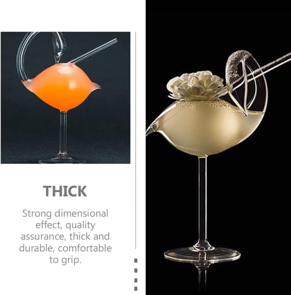 2-pack Svanformade Cocktailglas Martiniglas 178 ml Mångsidig Kvalitetssäkring för Bar och Hem