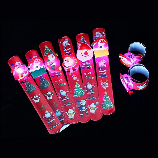 Glødende Ring Blink Party LED Broche Gløder i Mørket Pige Lys Op Legetøj Julepat Cirkel