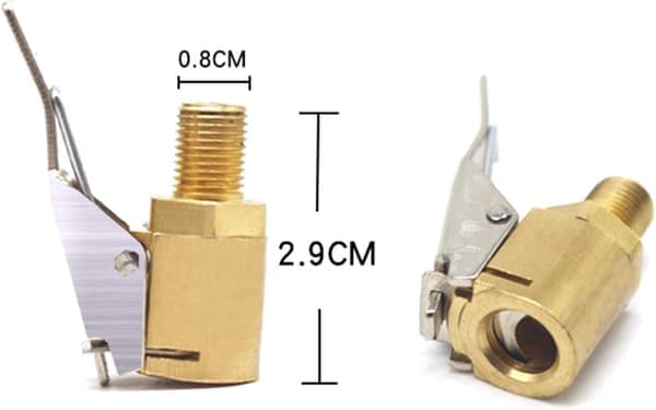 Däckchuckklämma Adapter Snabbkoppling Gängat Munstycke för Bilpumpstillbehör [Ho]