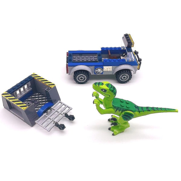 Transport byggeklodser tyrannisk dinosaur Jurassic dinosaur legetøj byggeklodser børnegave10919 (Ingen æske)