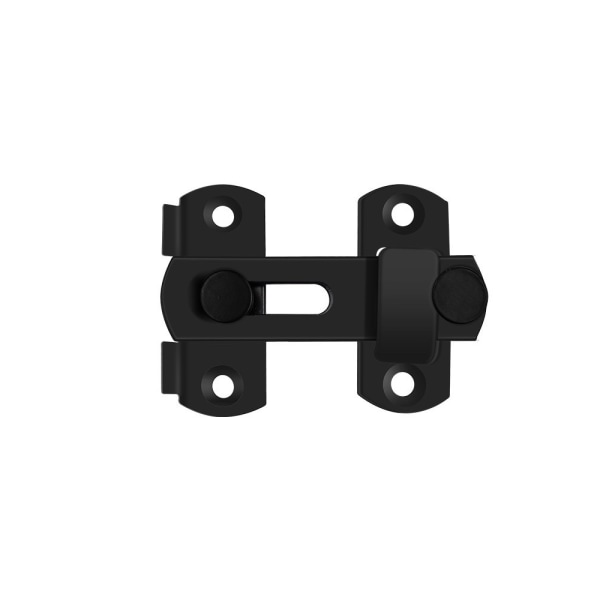 2pcs Black Door Latch High quality stainless steel door latch, suitable for sliding door and window latch barn latch, household