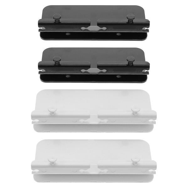 4 st Hyllfäste Upphängningsförvaring Rack Förvaringsställ Mobiltelefonförvaringsfäste Surfplatta Bilhållare Väggmonterad Mobil Stativ Vit 13.5X4X6.5CM White 13.5X4X6.5CM