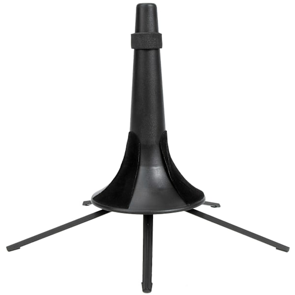 Foldbar Beslag Trompet Holder Metal Trompet Stativ Metal Trompet Display Stativ Klarinet Stativ Musik Stativ Notenblad Sort 23x23cm