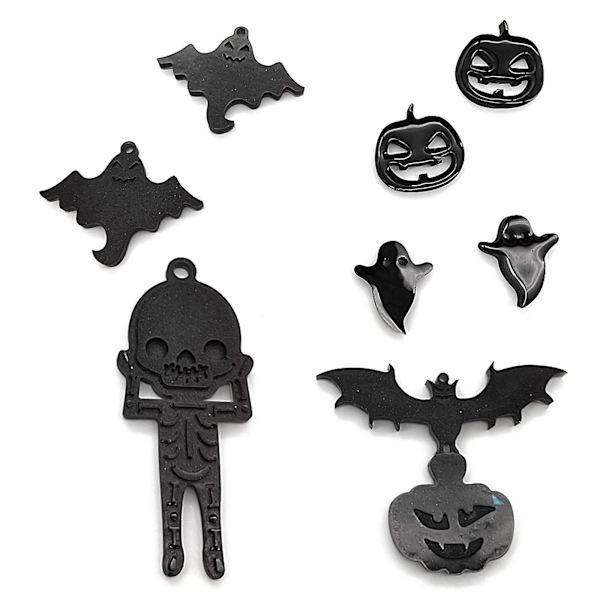 Harpiks Smykkeform, Halloween Øreringe Harpiksform Til DIY Harpiks Smykker, Vedhæng
