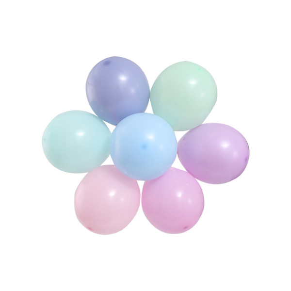 100 Pastellfärgade Ballonger i Blandade Färger – Regnbågsfödelsedagsfestdekorationer – Makronballonger