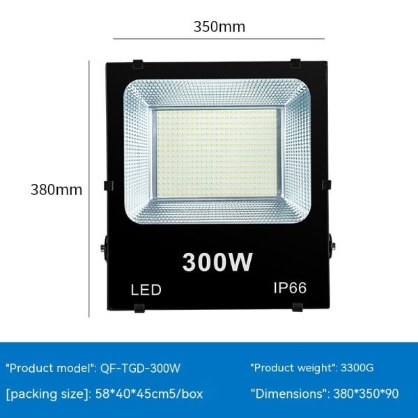 Led Reflector Lampe 300w White Light Reflector Patio Projection Lamp