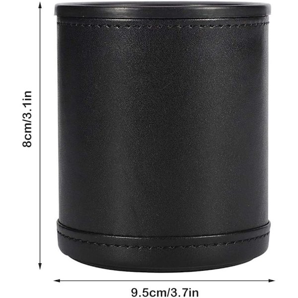 Terningkopp i lær, profesjonell terningkopp, lydisolert lær