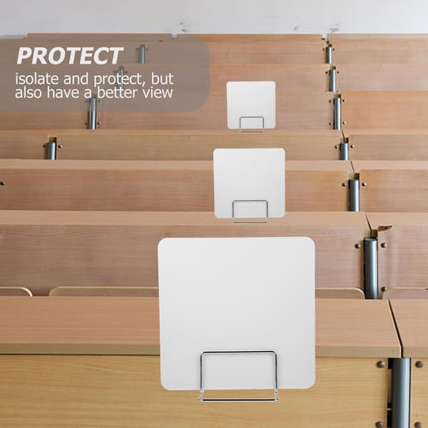 Desk Divider for Students 30x30 cm White Desk Panel for Classroom and Office
