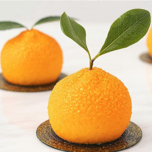 Kageforme 8 Kopper Non-stick Muffinsplade Bageplade Hurtig Frigørelse Orangeformet
