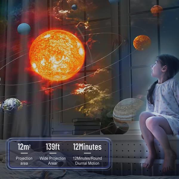 Galaxy Projector Star Night Light 12 in 1 Cosmic Projector with Adjustable Focus and Angle Rotation for Bedroom Decor