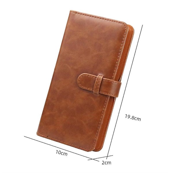 80 Lommer Retro PU Fotoalbum Passer for Instax Square Film for Fujifilm SQ1 SQ6 SQ20 SQ10 SP3 Kameratilbehør 80 pockets brown