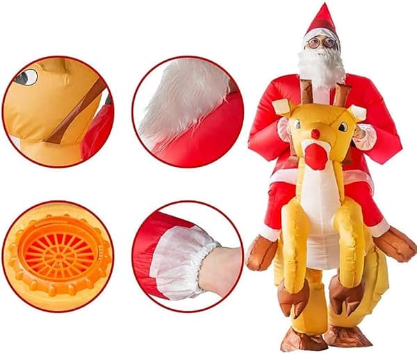 Inflatable Santa Claus Costume, Funny Inflatable Santa