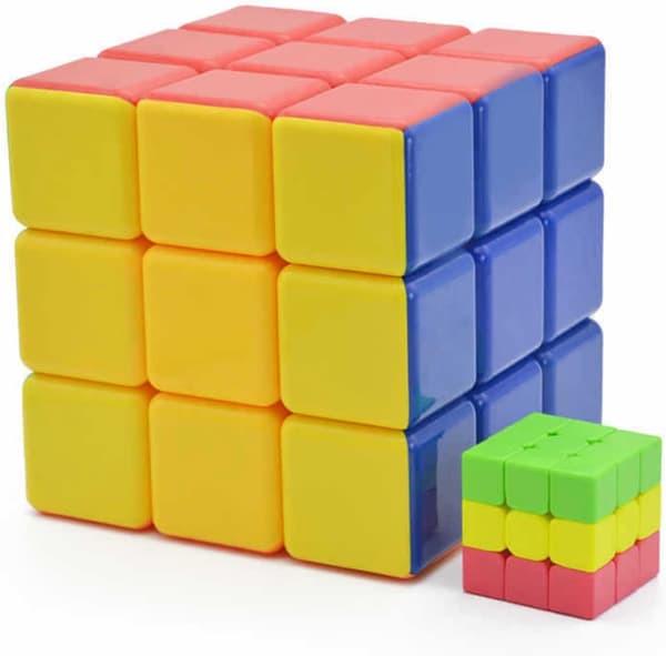Super Cube 3x3x3 Suuri Kuutio Tarraton Nopeuskuutio 18cm Suuri C