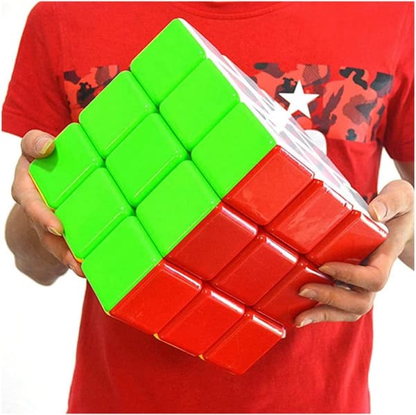 Super Cube 3x3x3 Stor Terning Klistermærkefri Speed Cube 18cm Stor C