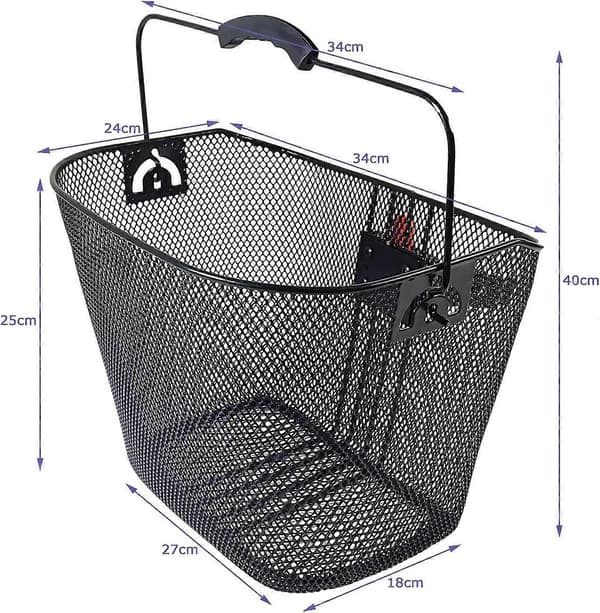 Handlebar basket bicycle basket basket e-bike e-scooter quick release 15l