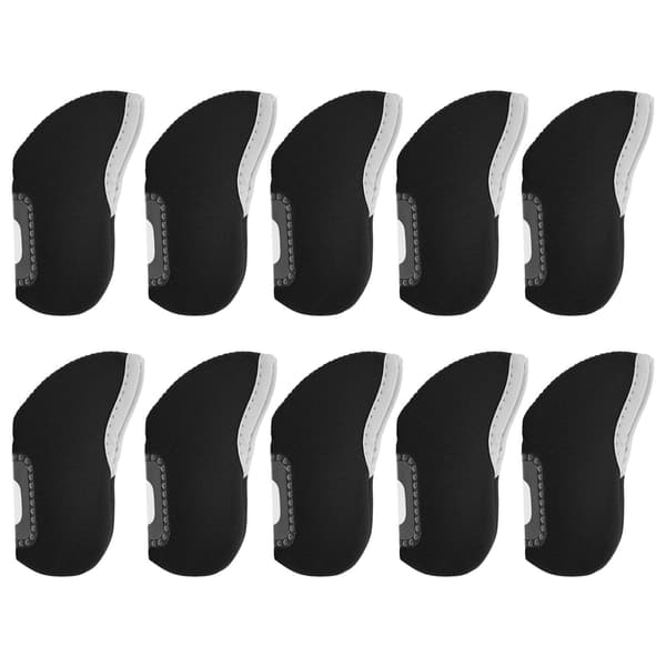 10-pack Golf Putter Head Cover Iron Club Window Protector Putter Protector Black