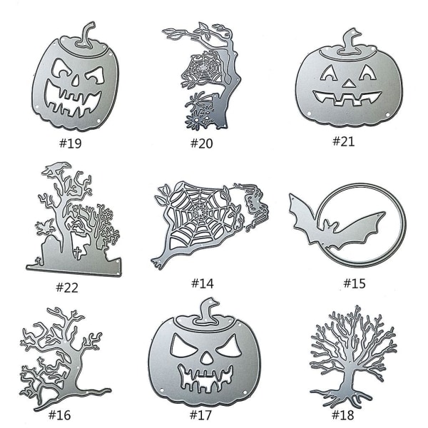 Kreative Halloween Metal Skære Stencils Dør DIY Scrapbooking Værktøjer Dekoration