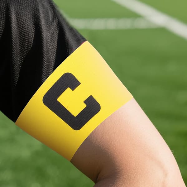 9 stk elastiske fotballkapteinsbind, justerbare nylonlagmerker