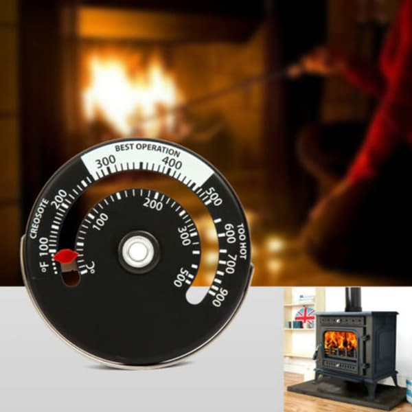 Magnetisk ovnstermometer, ovnsrørstermometer for rund